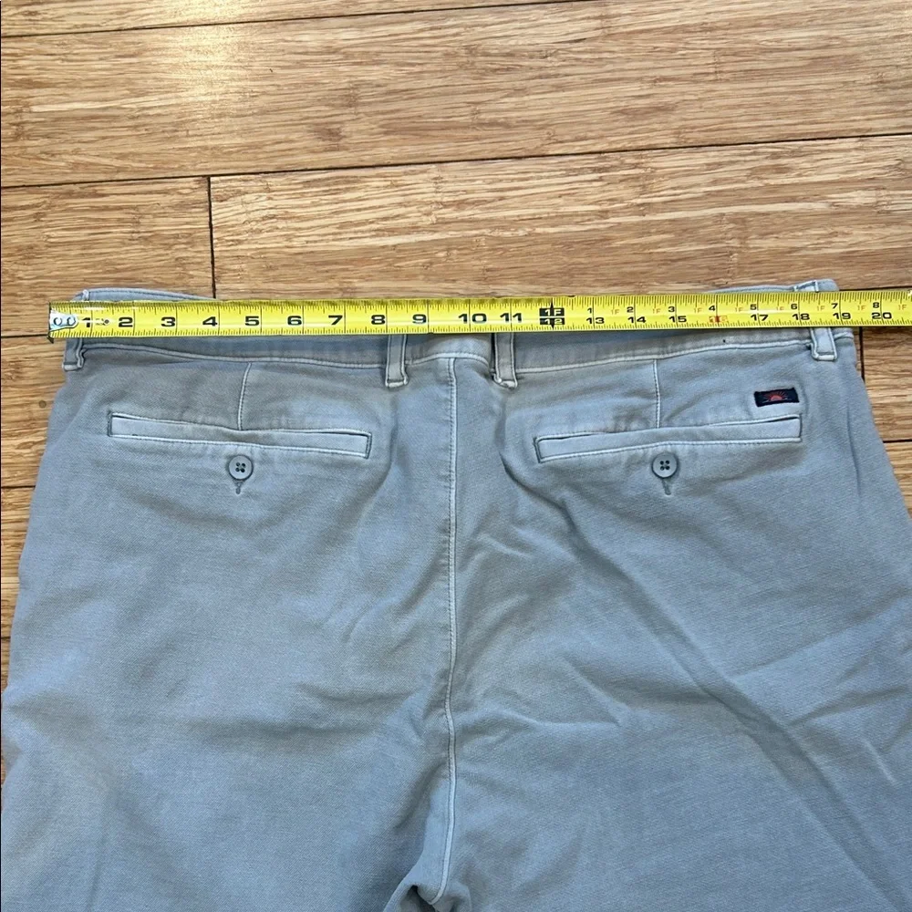 Faherty Light Gray Flat Front Shorts