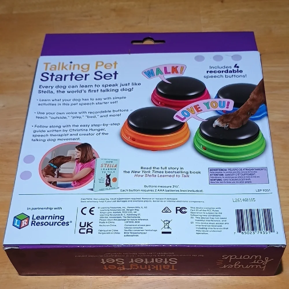 Hunger for Words Talking Pet Starter Set - Multicolor Recordable Buttons