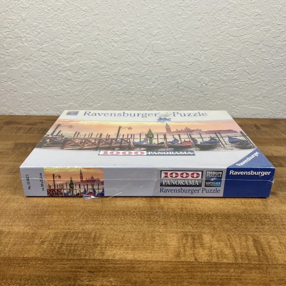 NEW Ravensburger Premium Puzzle 1000 Pieces Gondolas in Venice Panorama