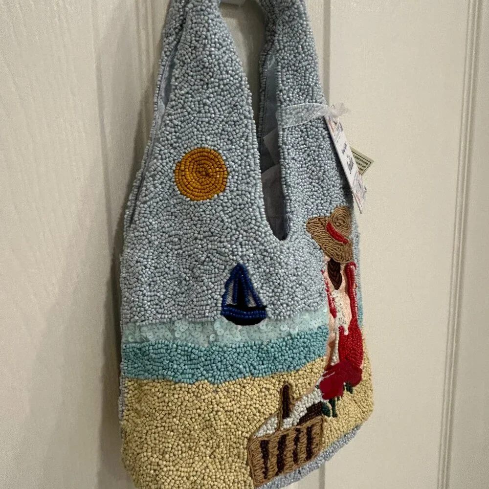 Handcrafted in India beaded bag