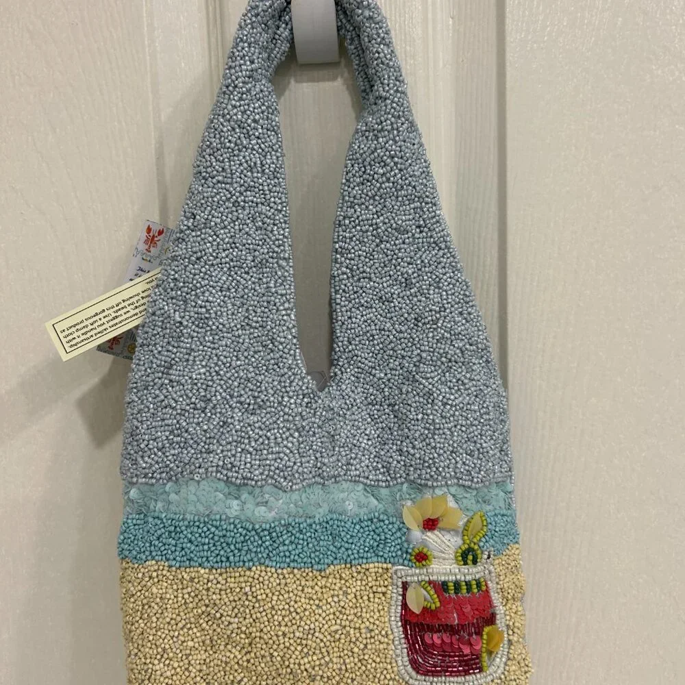 Handcrafted in India beaded bag