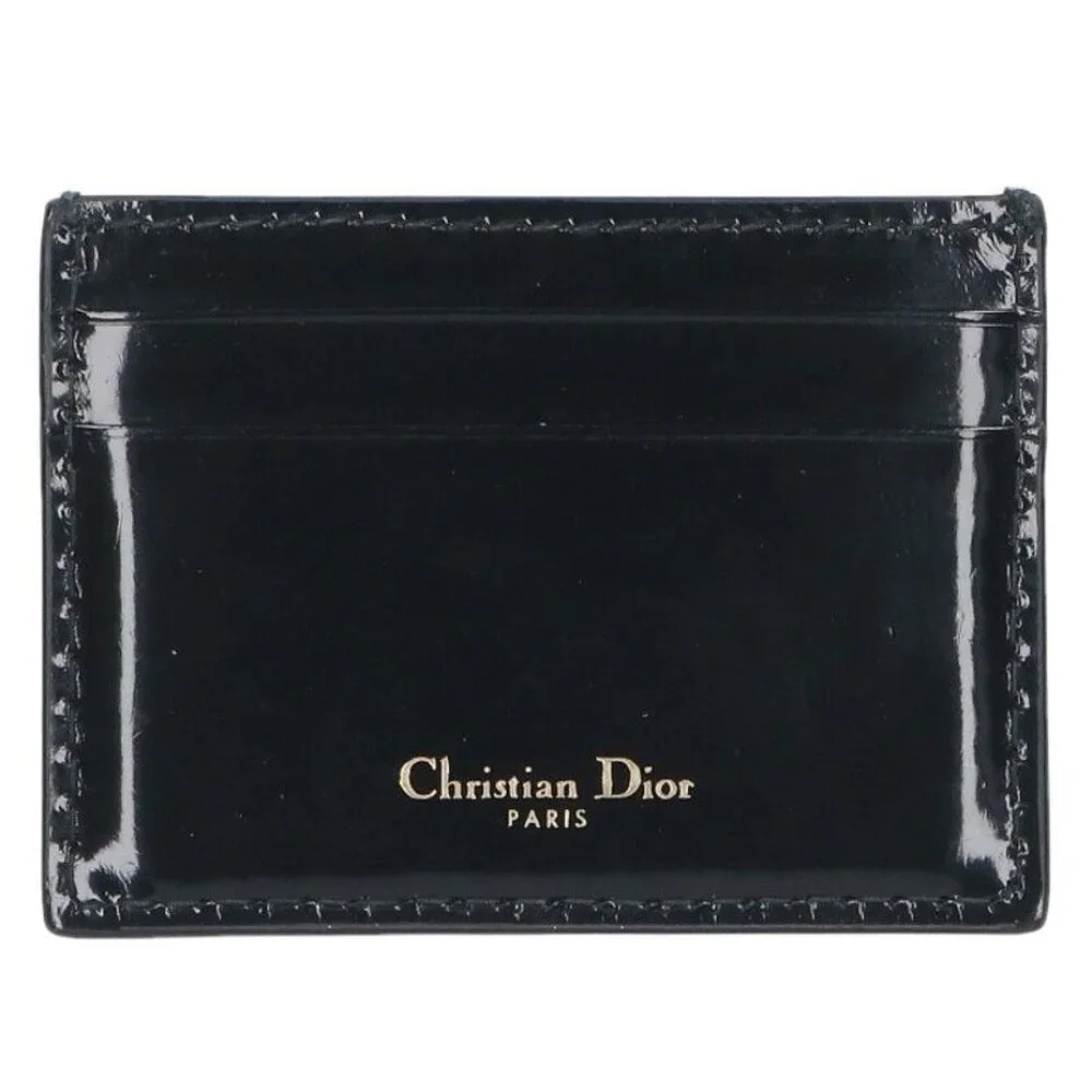 Dior Patent Leather Logo Card Case