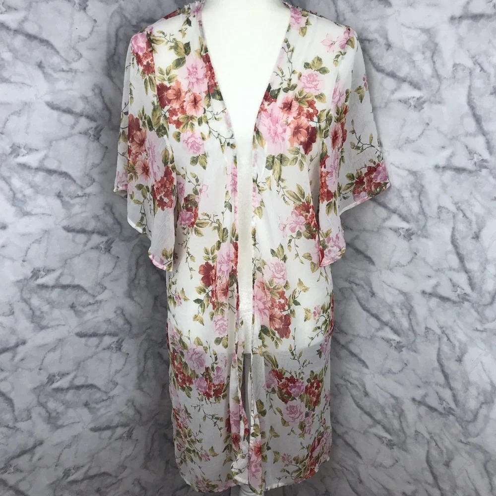American Eagle Outfitters Sheer Kimono Duster
