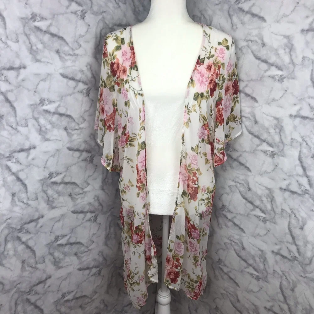 American Eagle Outfitters Sheer Kimono Duster