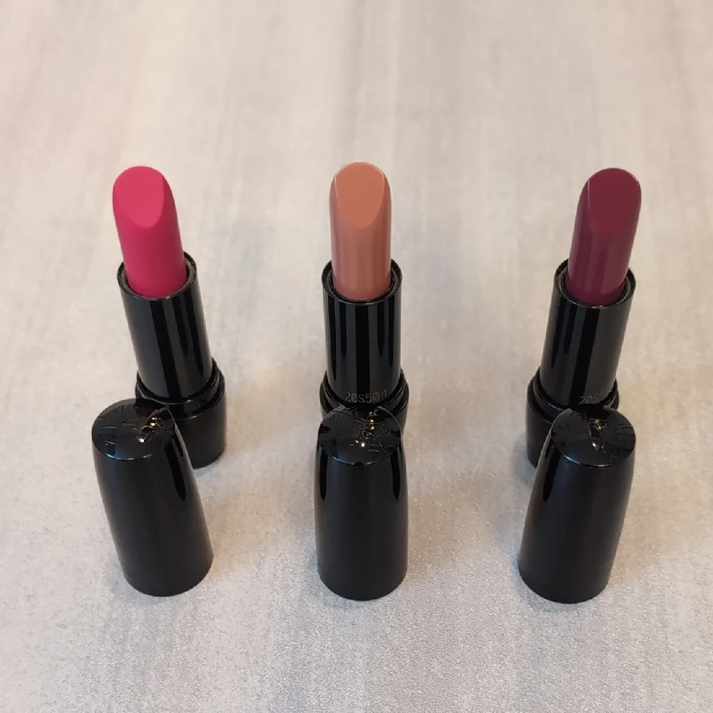 Lancôme Lipstick Trio Fuchsia Berry Nude Bundle Set