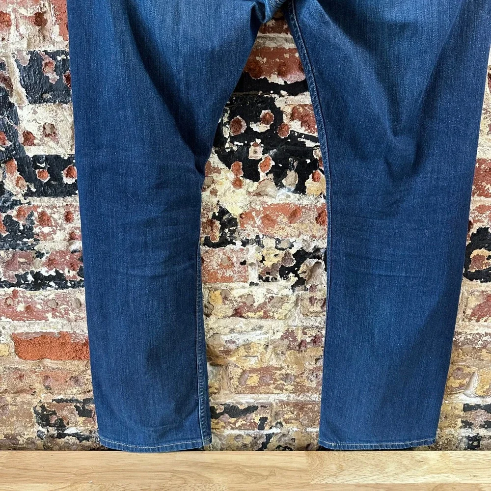 Levis 513 Jeans Blue Slim Straight Leg Denim Mens 38x32