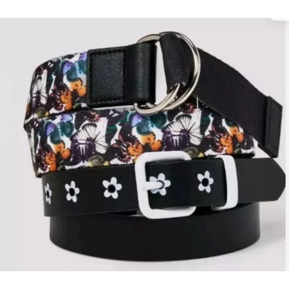 NEW Art Class Butterfly and Daisy Belt Set for Girls
