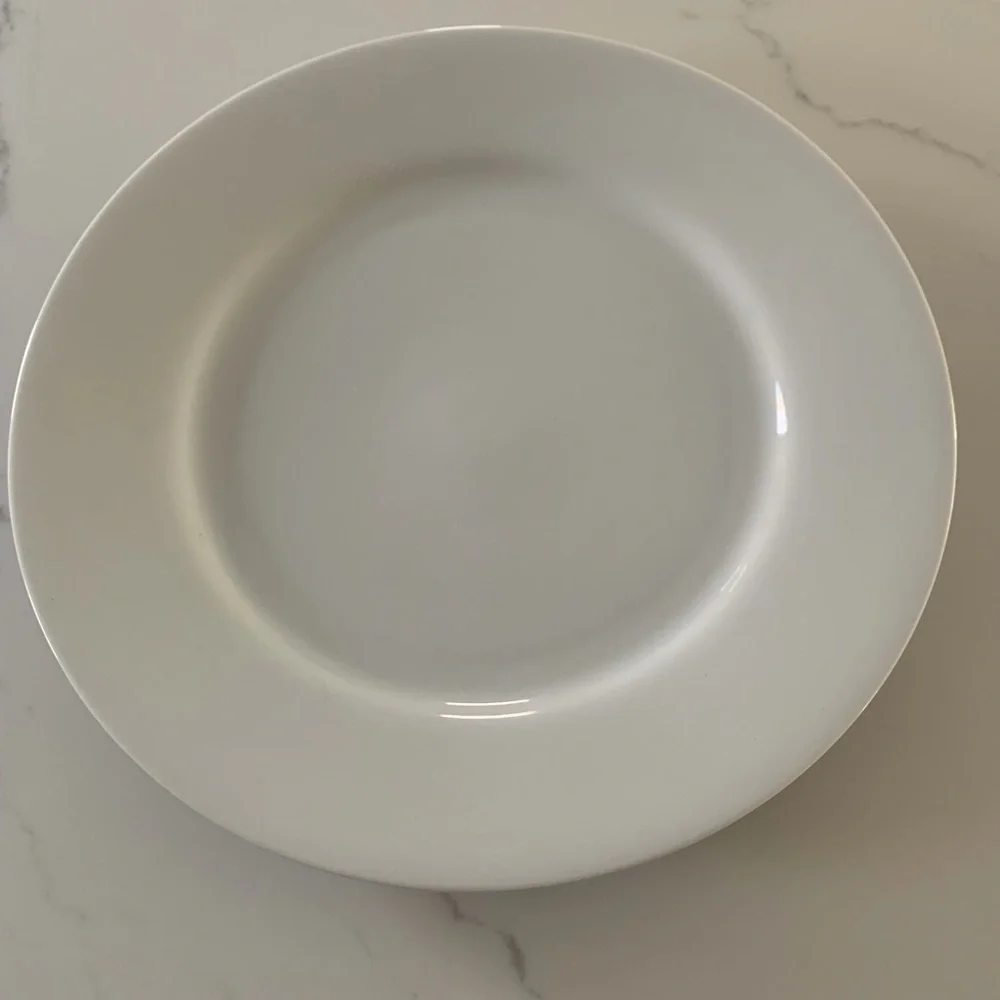 Crate & Barrel 11” Classic White Plate New Replacement plate.
