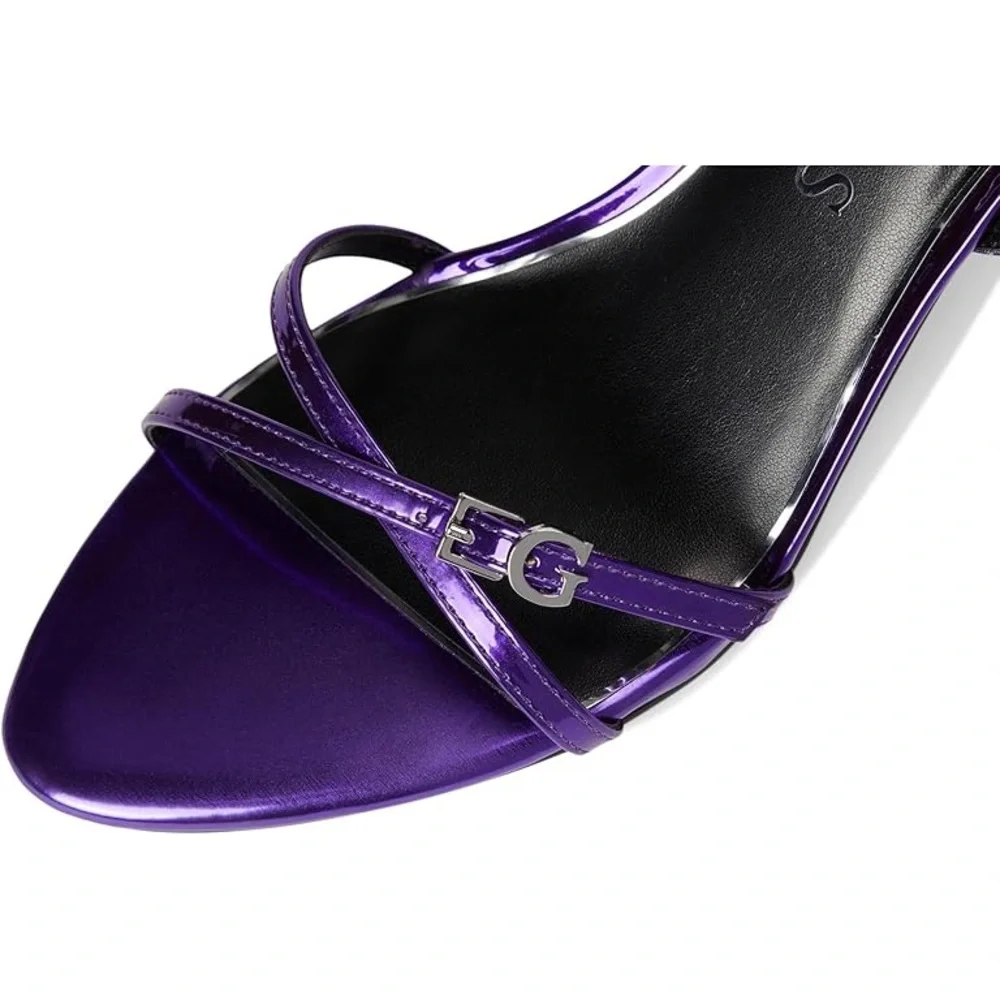 Guess Shiny Purple Strappy Heels