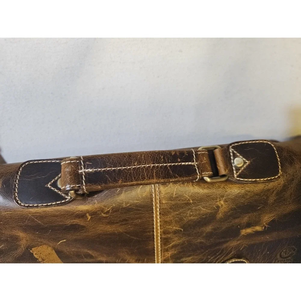 Rustic Town Leather Mens Computer/ Work Bag 15x 10