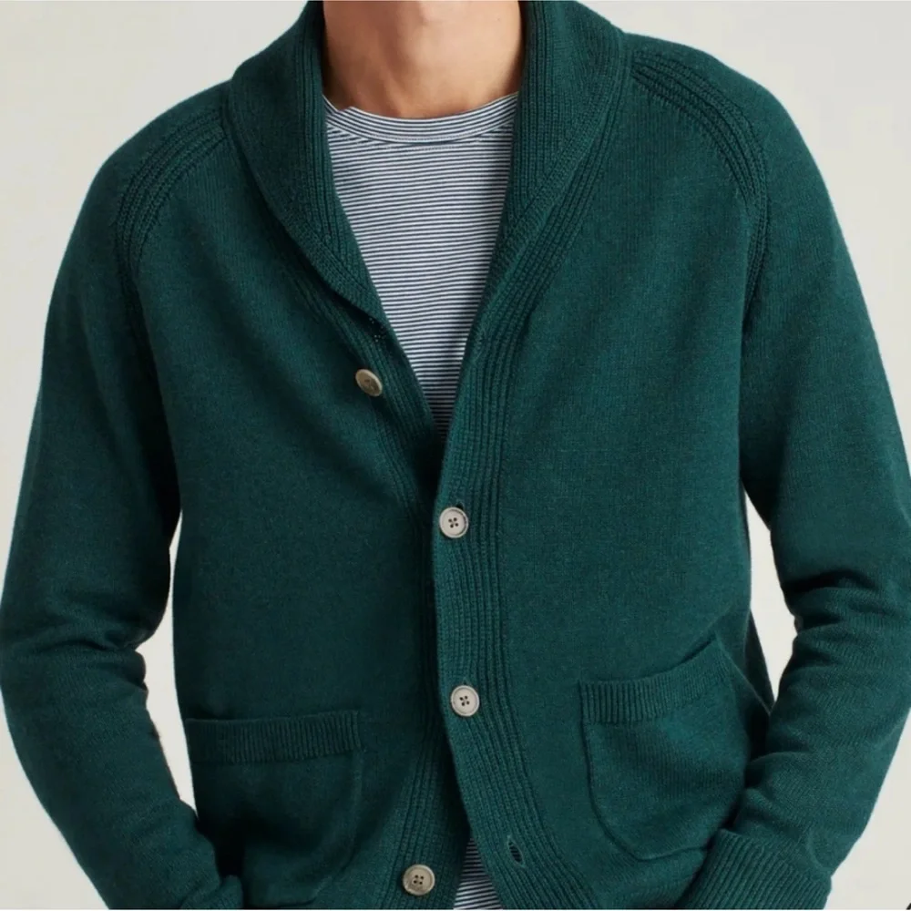 BONOBOS slim Cotton Linen Shawl Cardigan size large