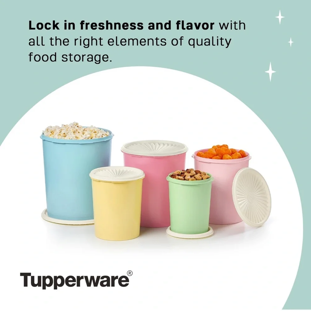 Tupperware charming pastel