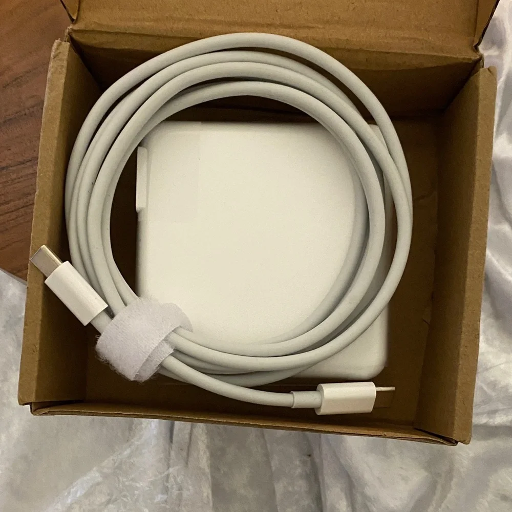 White USB-C Power Adapter with USB-C Cable