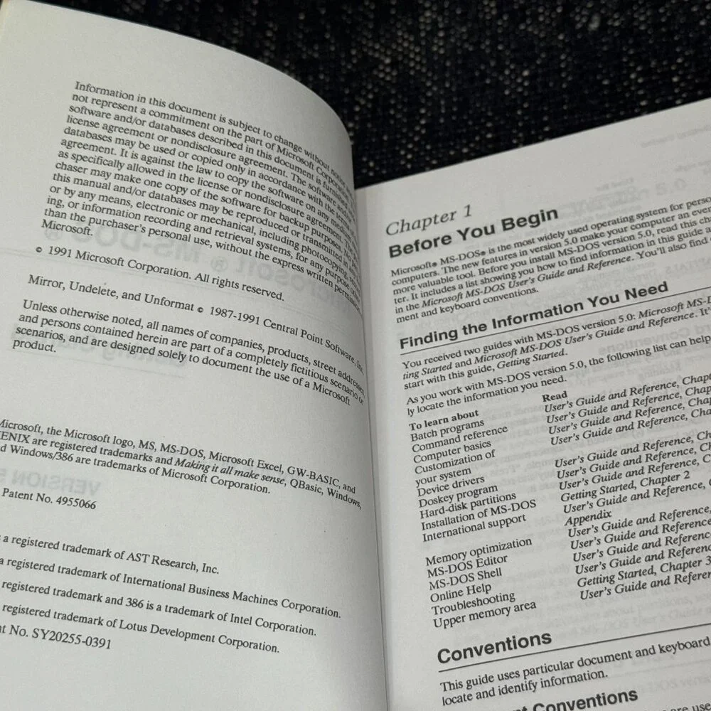 Microsoft ms dos