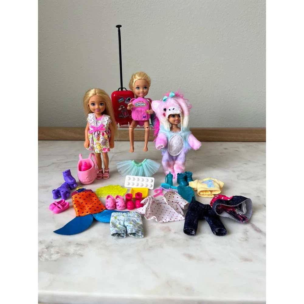 Barbie Chelsea and Friends Mixed Lot Accessories and Other Fashion Dolls