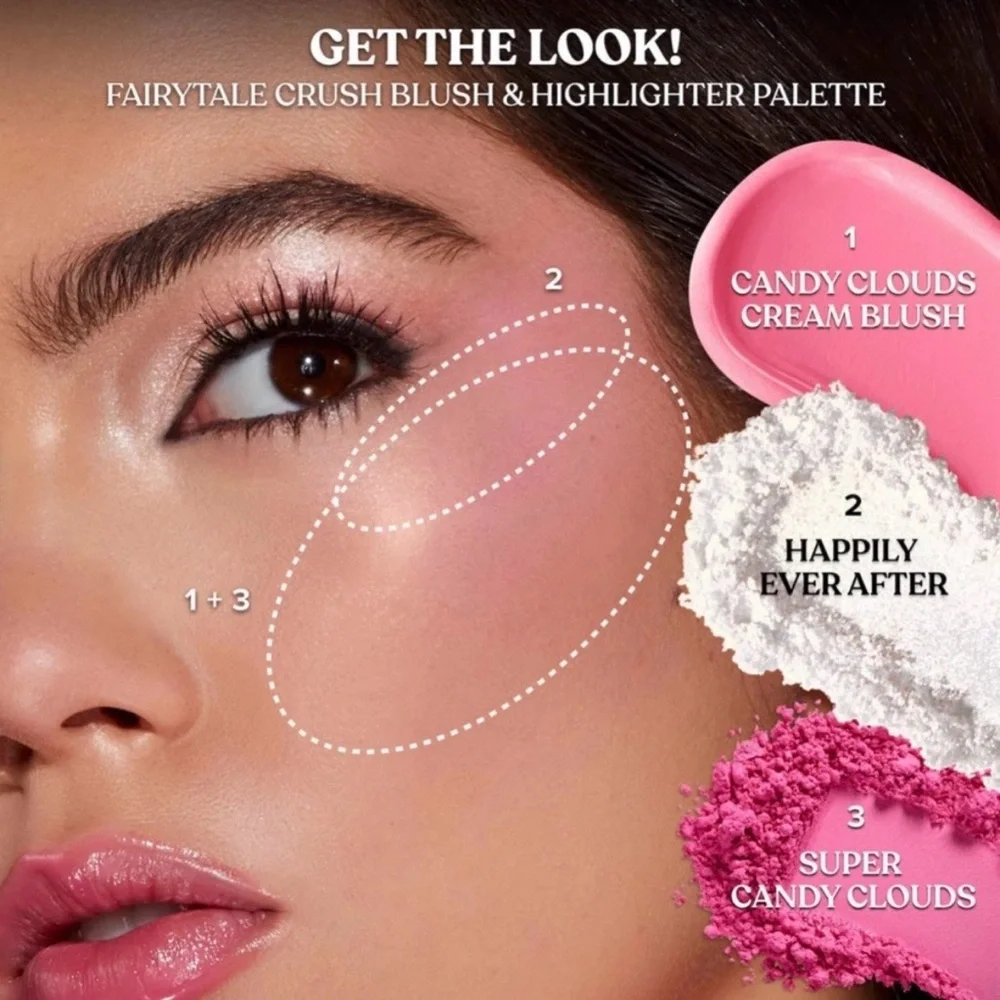 Too Faced New Fairytale Crush Limited Edition Blush and Highlighter Pallet