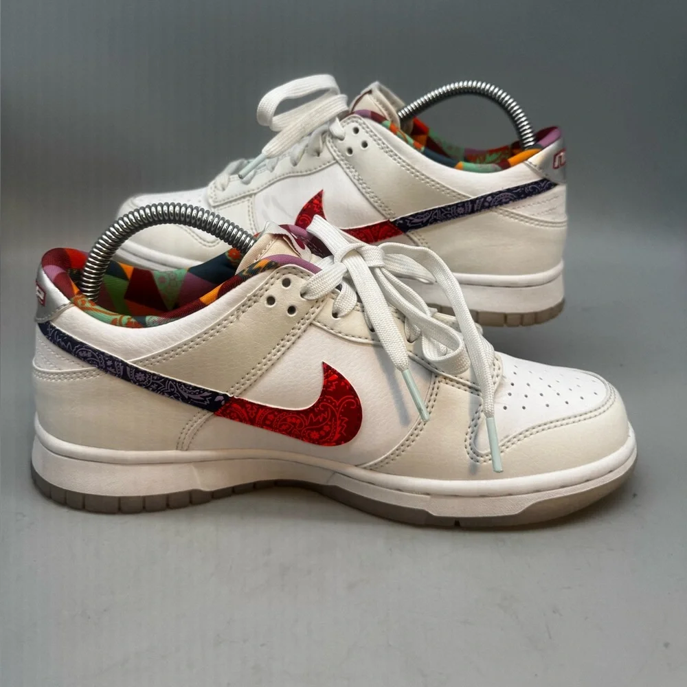 Nike Dunk Low Paisley Swoosh Cream Multi FN8913-141 Youth Size 6.5Y / Women 8