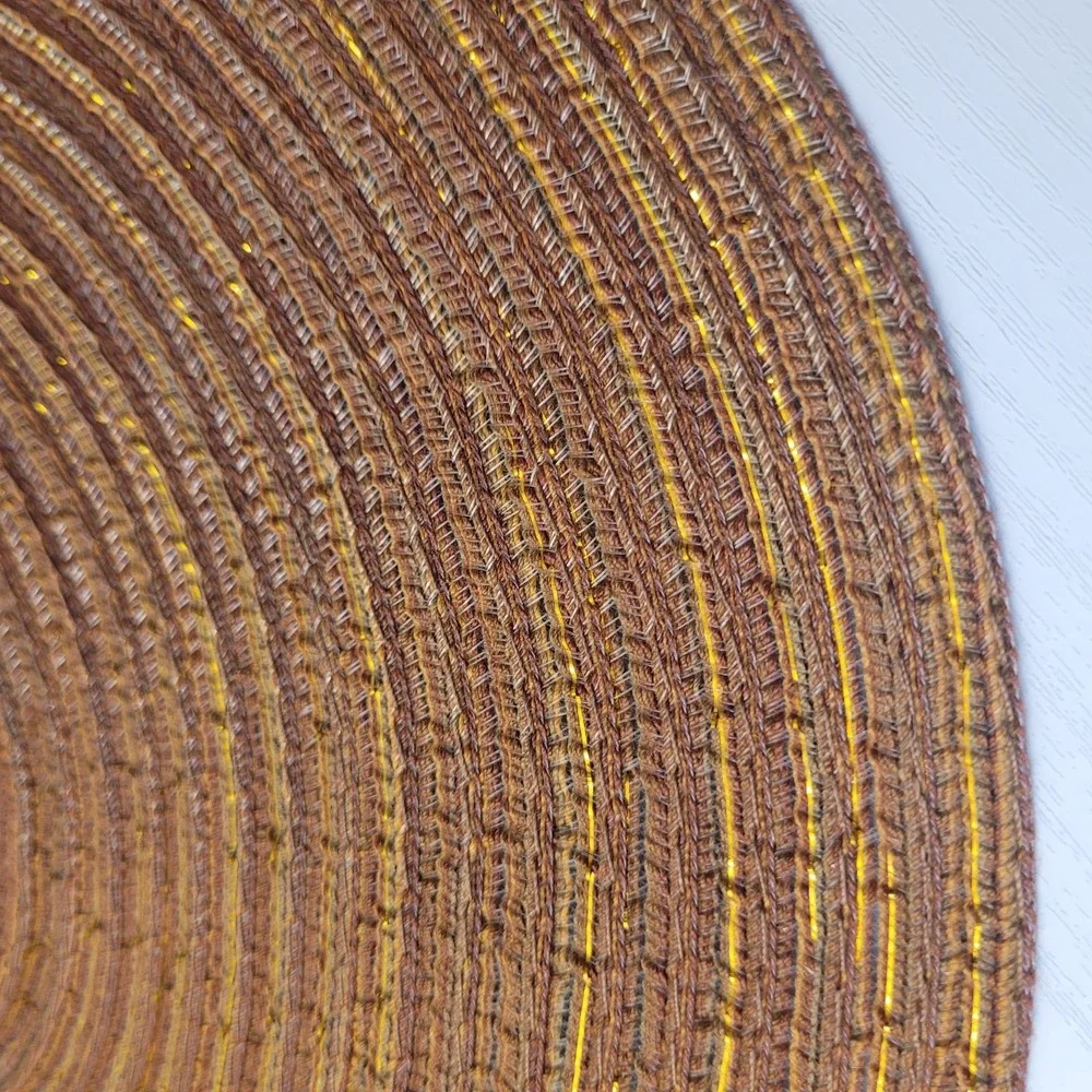 Set Of 4 Round Woven 15