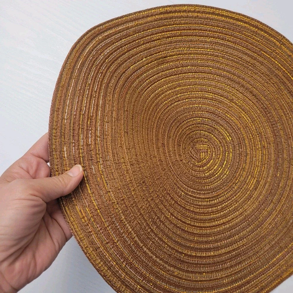 Set Of 4 Round Woven 15