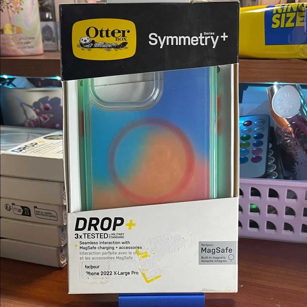 OtterBox Symmetry+ Case for iPhone - Blue and Red