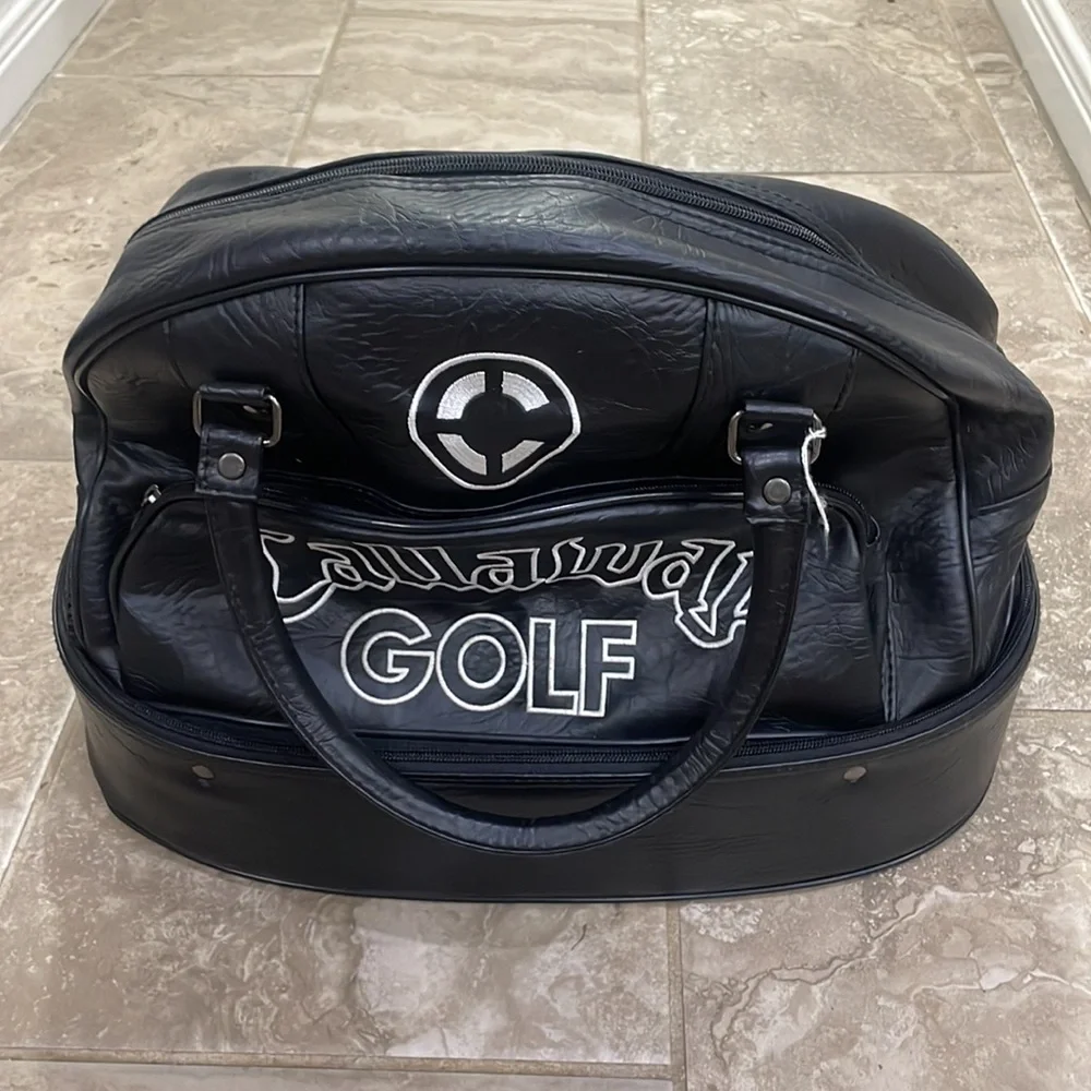 Callaway Black Duffel Bag with White Logo