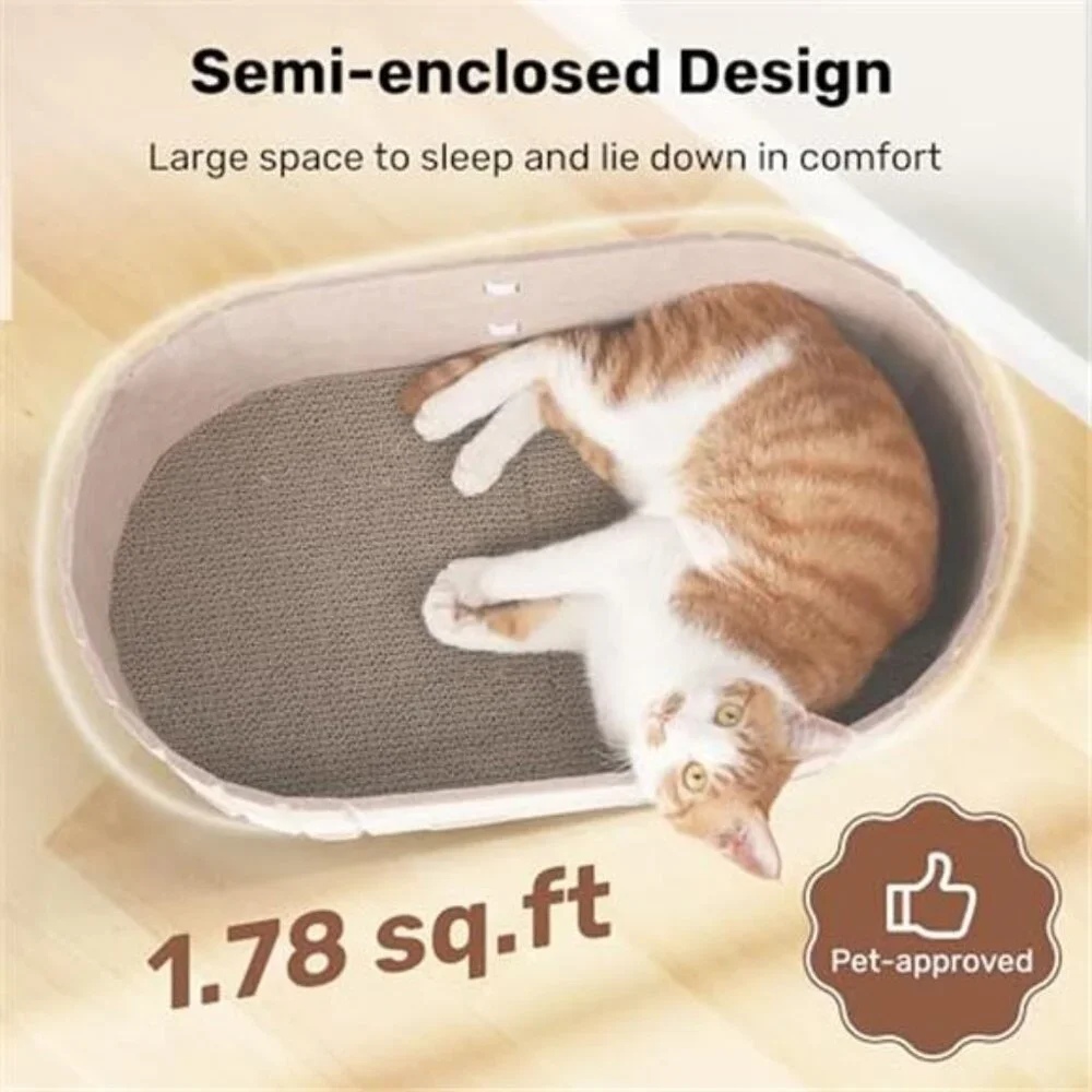 cat scratcher bed sofa shape cardboard scratching pad reversible cat lounge