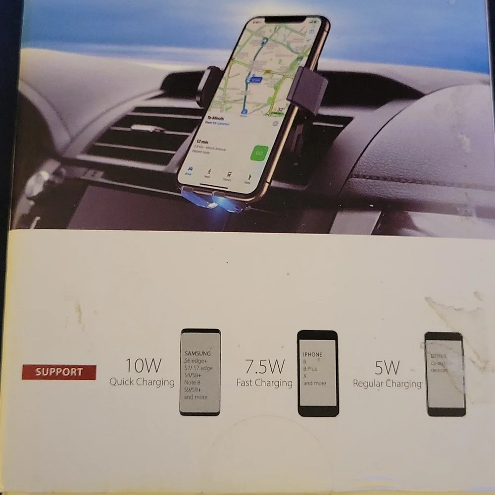Automatic Wireless Car Charger 10W Quick charge 7.5W Fast 5W Regular New…