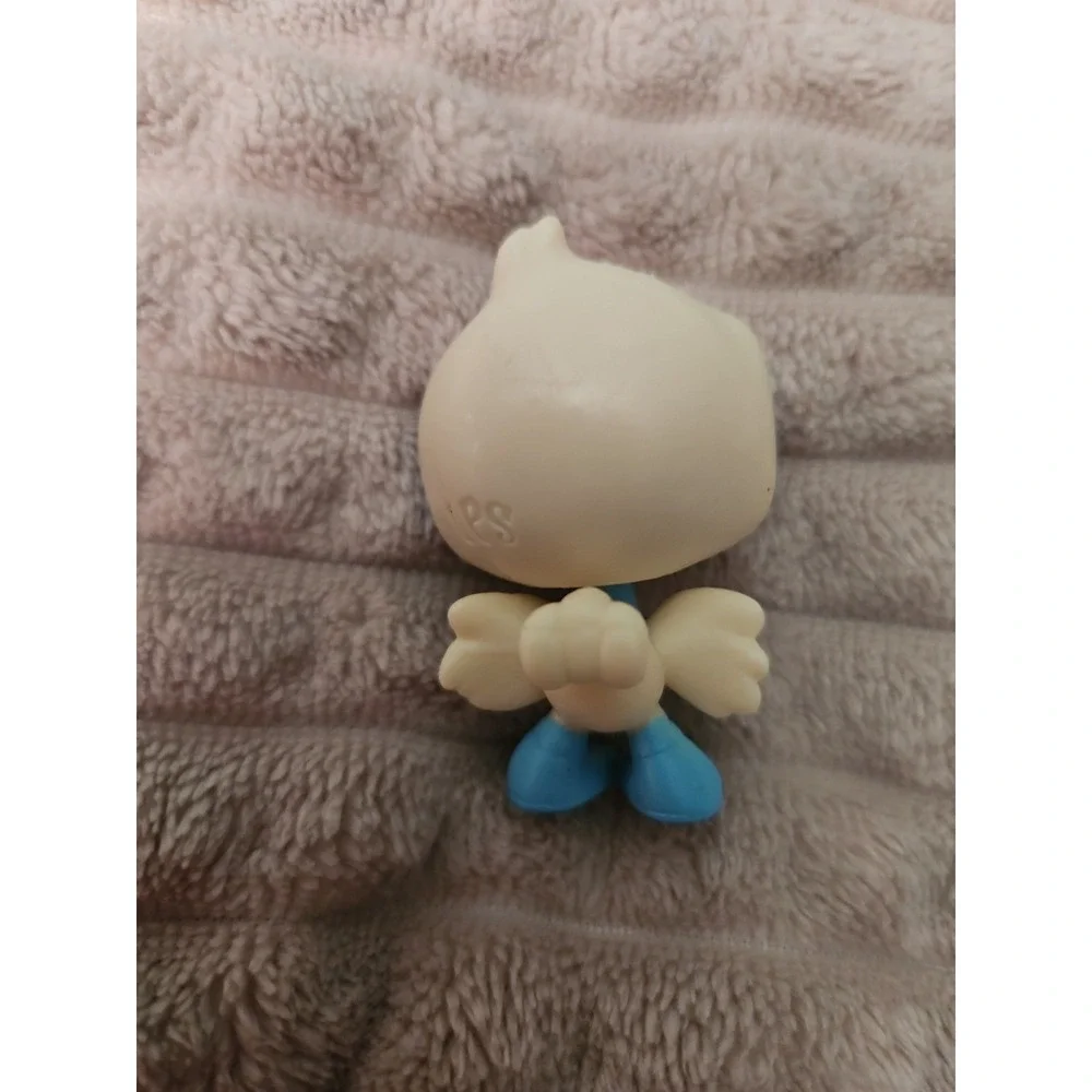 Littlest Pet Shop LPS #1-84 Azure Ostrich Bird White with Blue Eyes