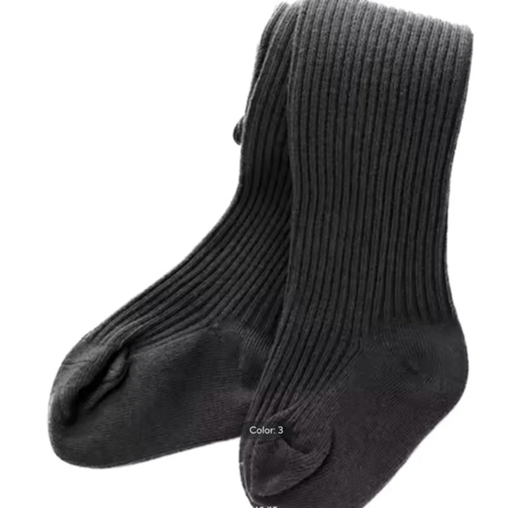 New baby cotton tights dark gray 0-1 year