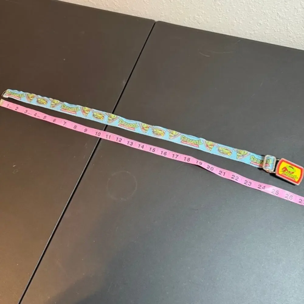Ninja Turtles Kids Stretch Belt Blue Lee USA Licensed Retro Buckle Vintage
