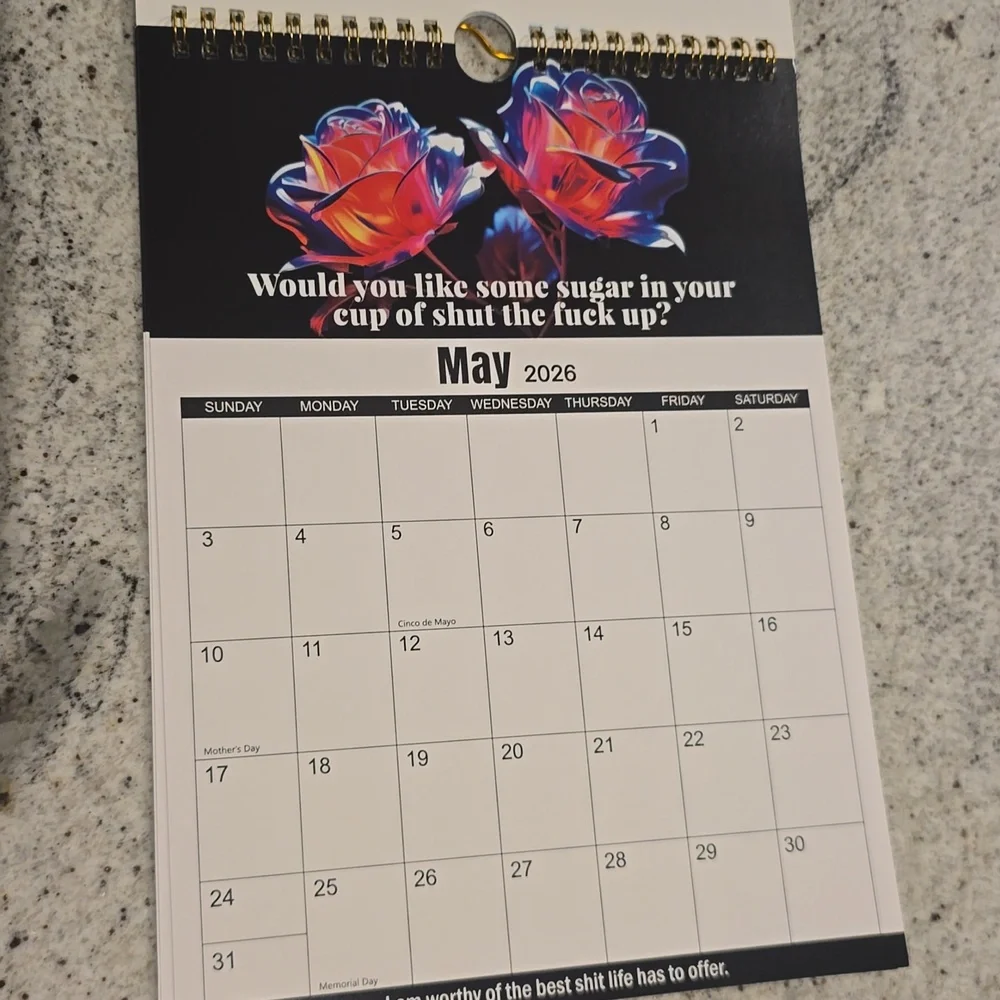 N/A 2026 calendar