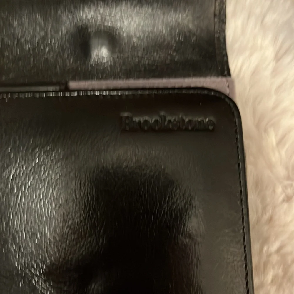 Brookstone black leather