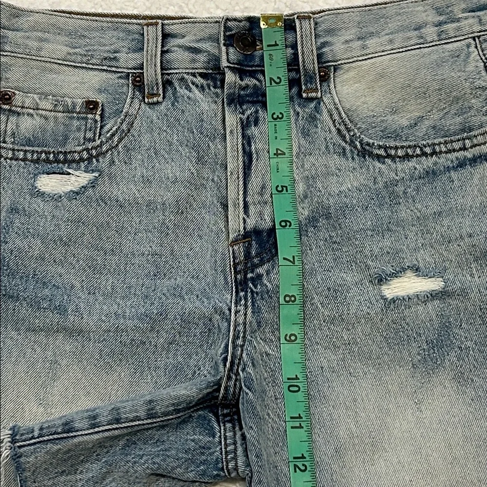 Pistola Devin High Rise Denim Shorts size 26 St. Tropez Blue Distressed