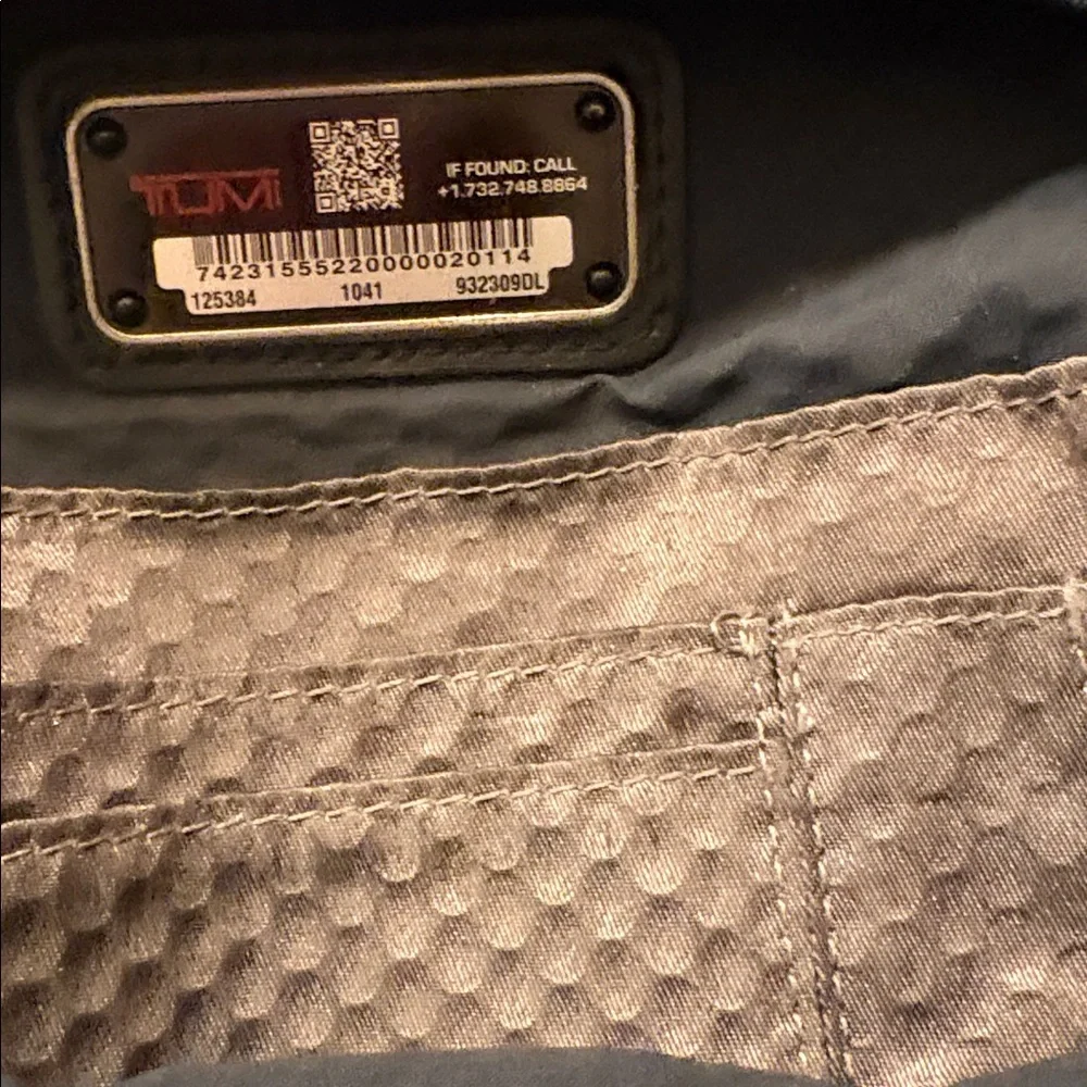 Tumi Black Leather Sling Belt Bag