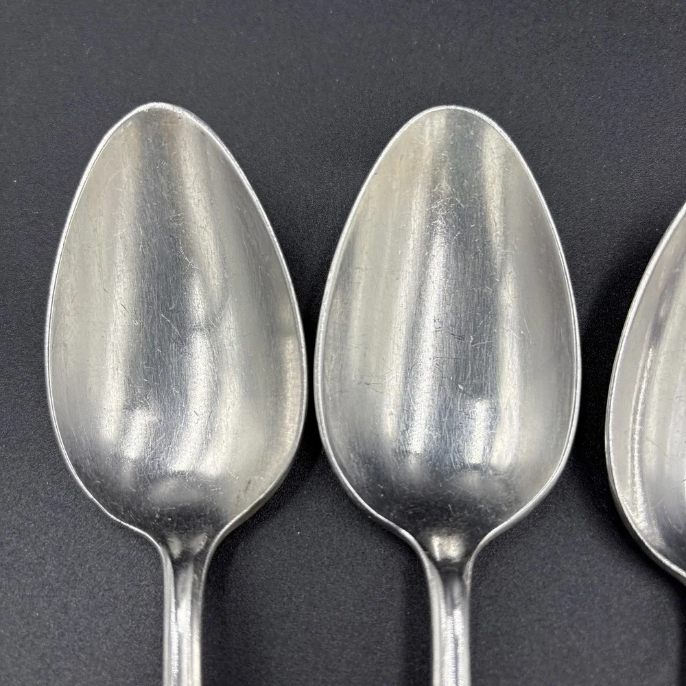 3 ROGERS INTERNATIONAL ETERNALLY YOURS SILVERPLATE OVAL SOUP SPOONS 7-1/4