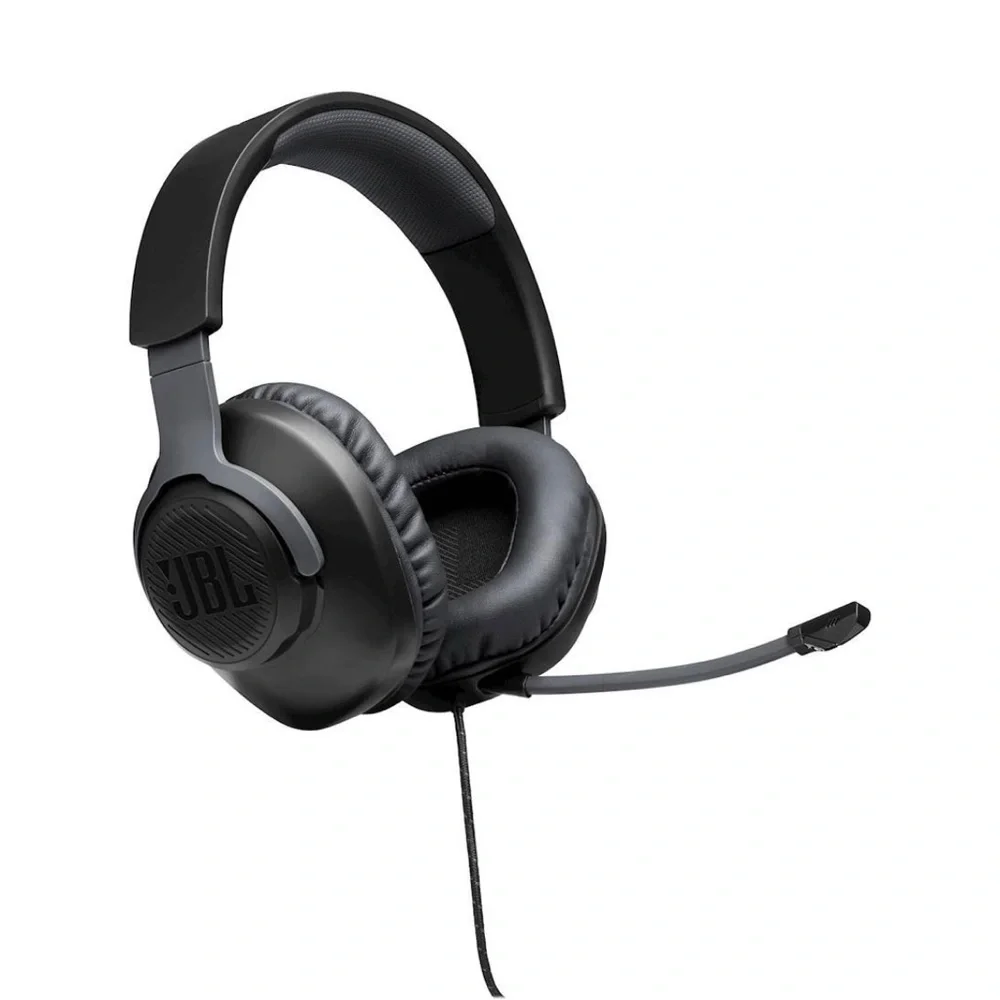 NIB JBL Quantum 100 Wired Over-Ear Gaming Headphones - Black, Large