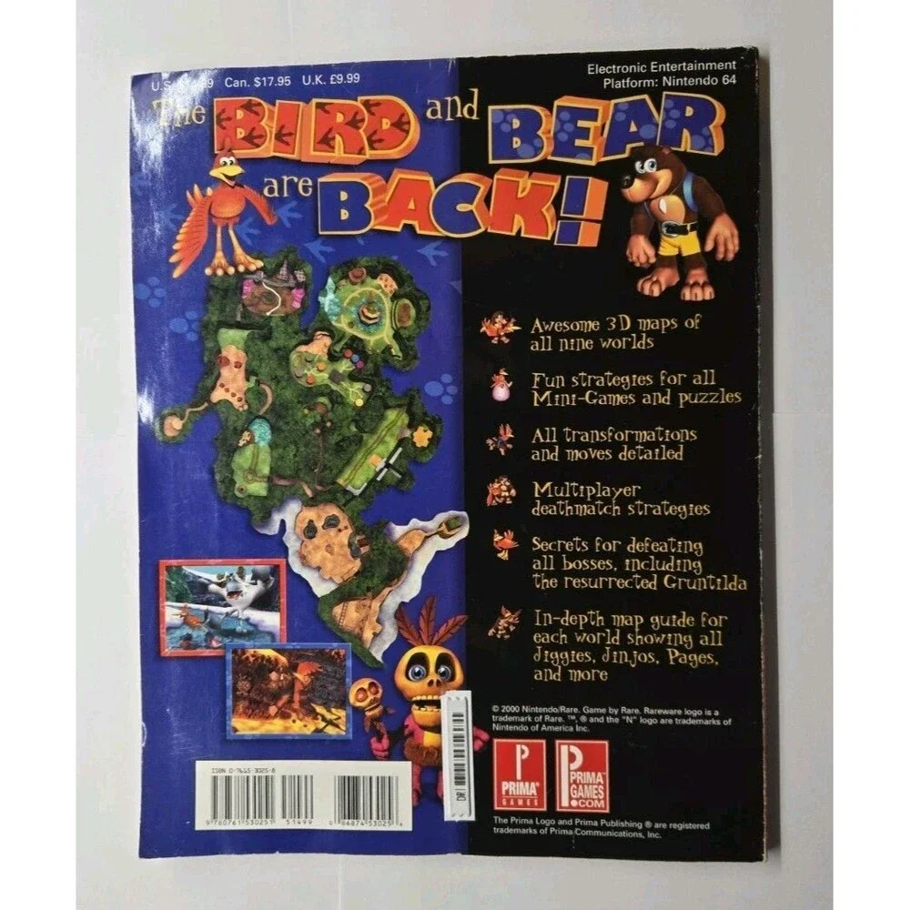Banjo-Tooie Nintendo N64 Prima’s Strategy Guide Book Video Game