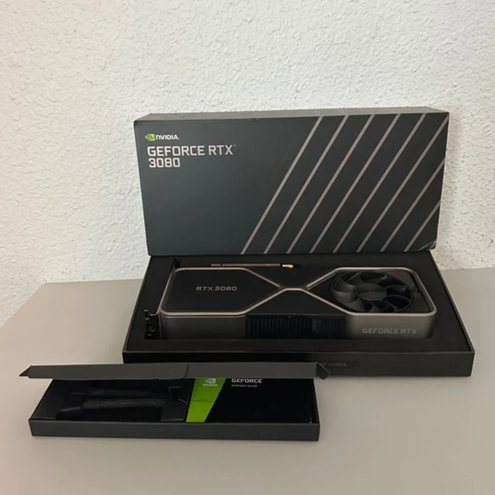 NVIDIA GeForce RTX 3080‎ Founders Edition 10GB Graphics Card+AGS850 Power Supply