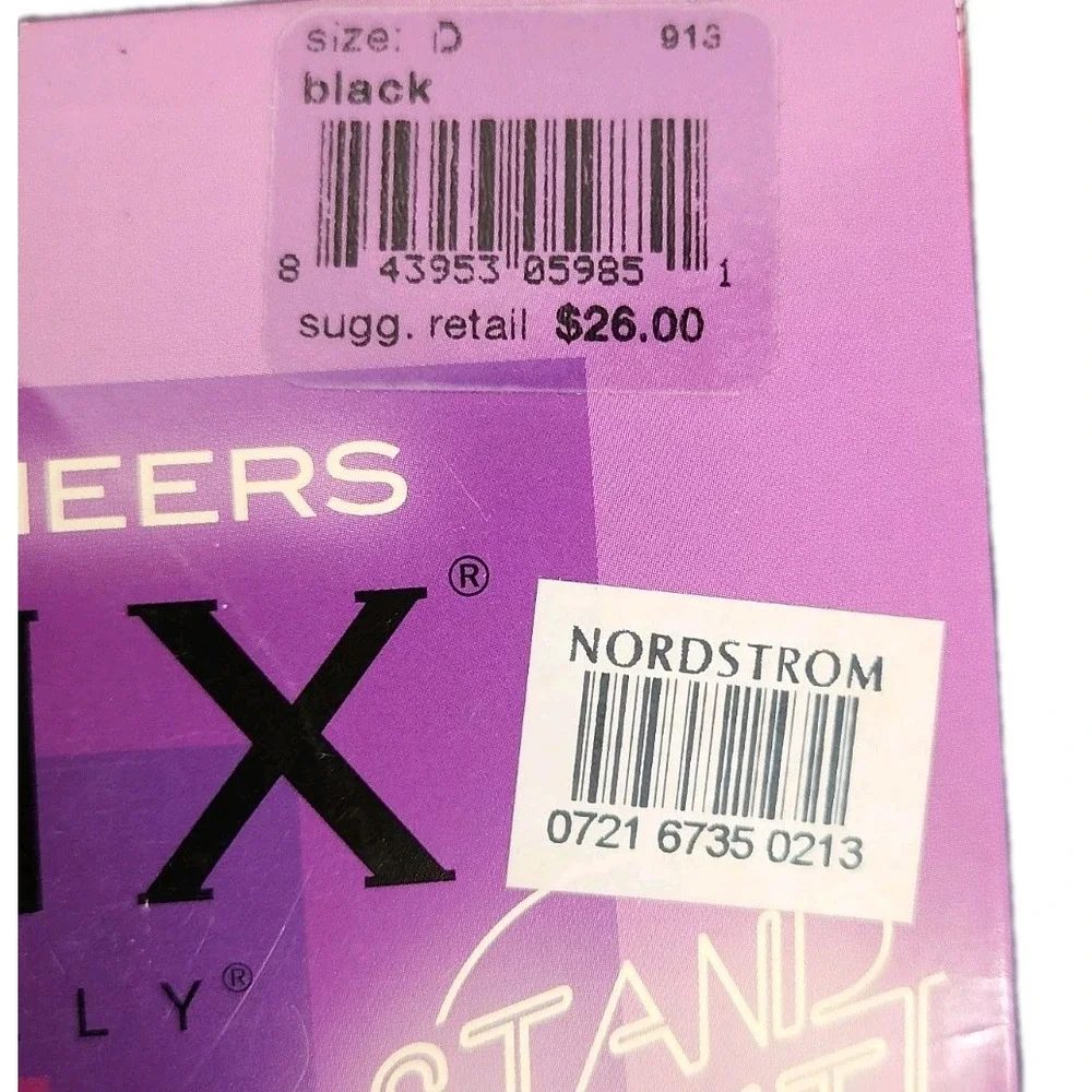 Spanx Super Shaping Sheers In-Power Line Black Tights Size D 913 Tummy Control