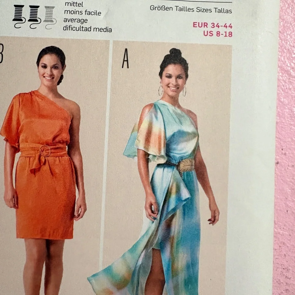 BN UNCUT BURDA 6780 DRESS TUNIC SEWING PATTERN
