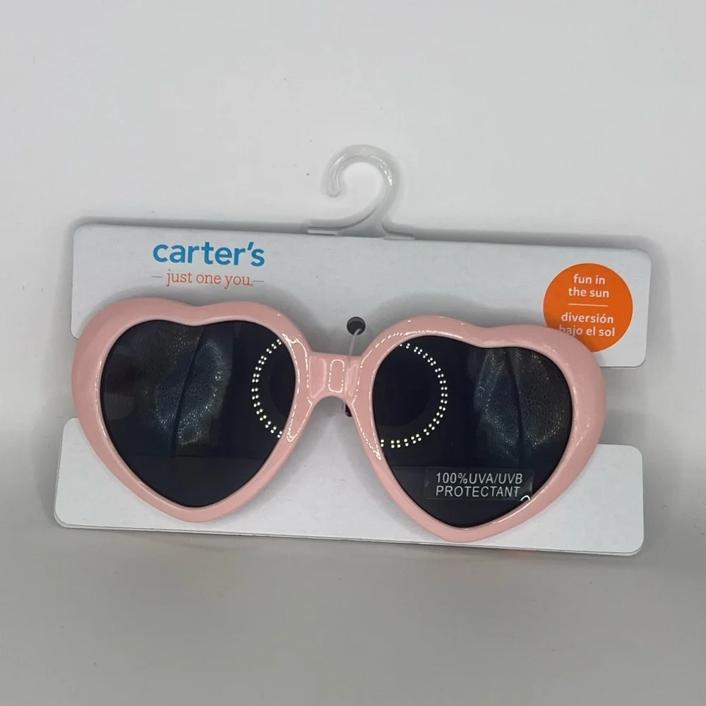 Carter's Kids Heart Sunglasses in Light Pink