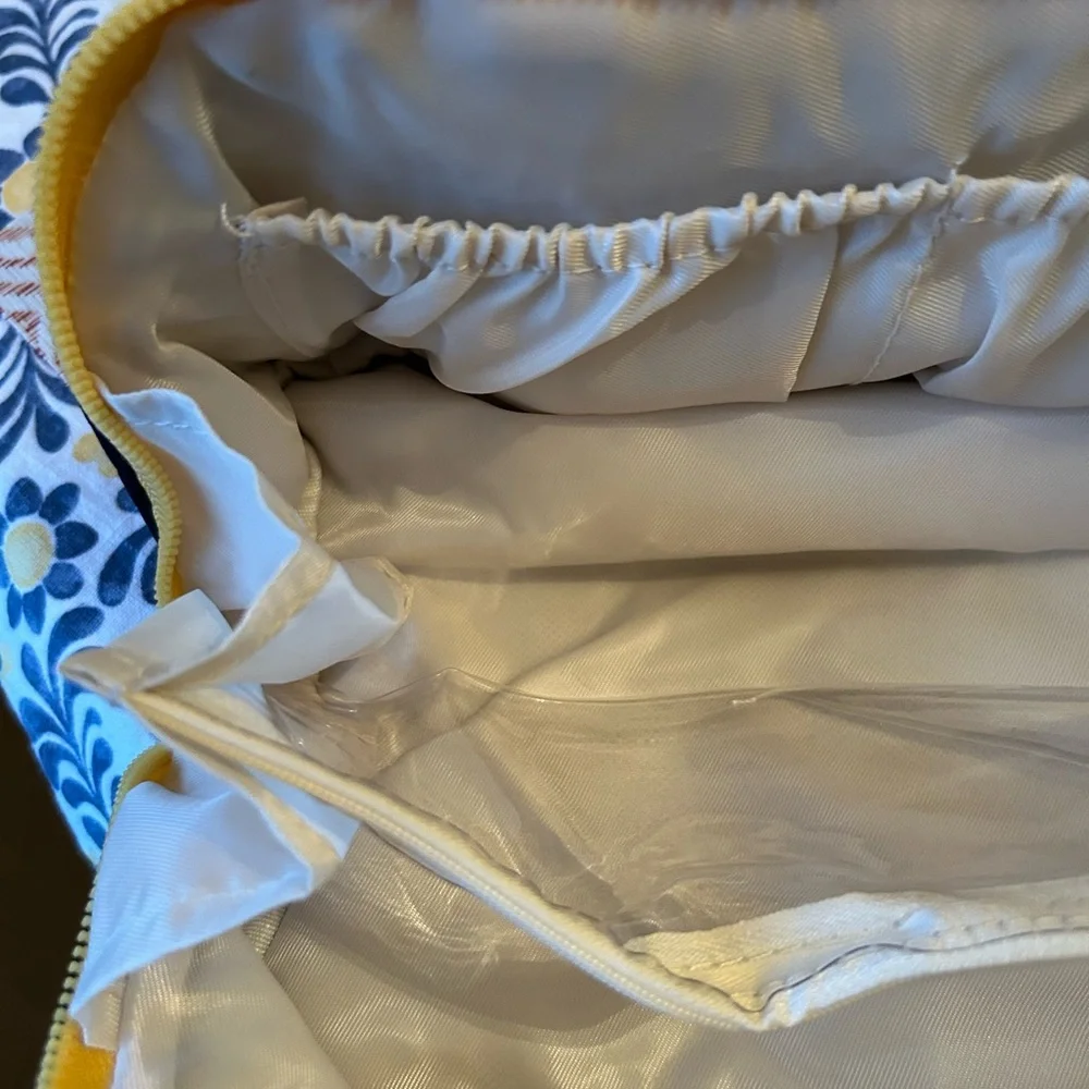 Blue & Yellow Makeup Organizer Bag