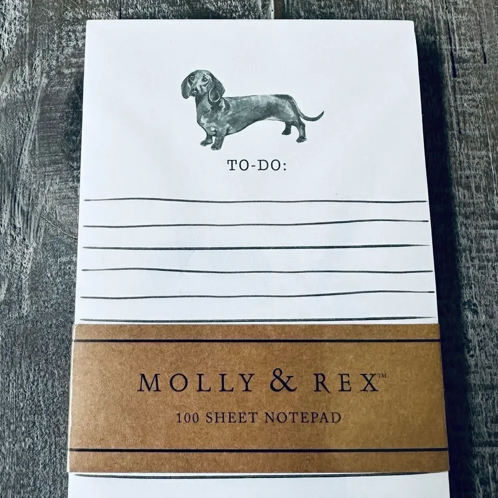 Dachshund Notepad Dog To Do List Magnet Back