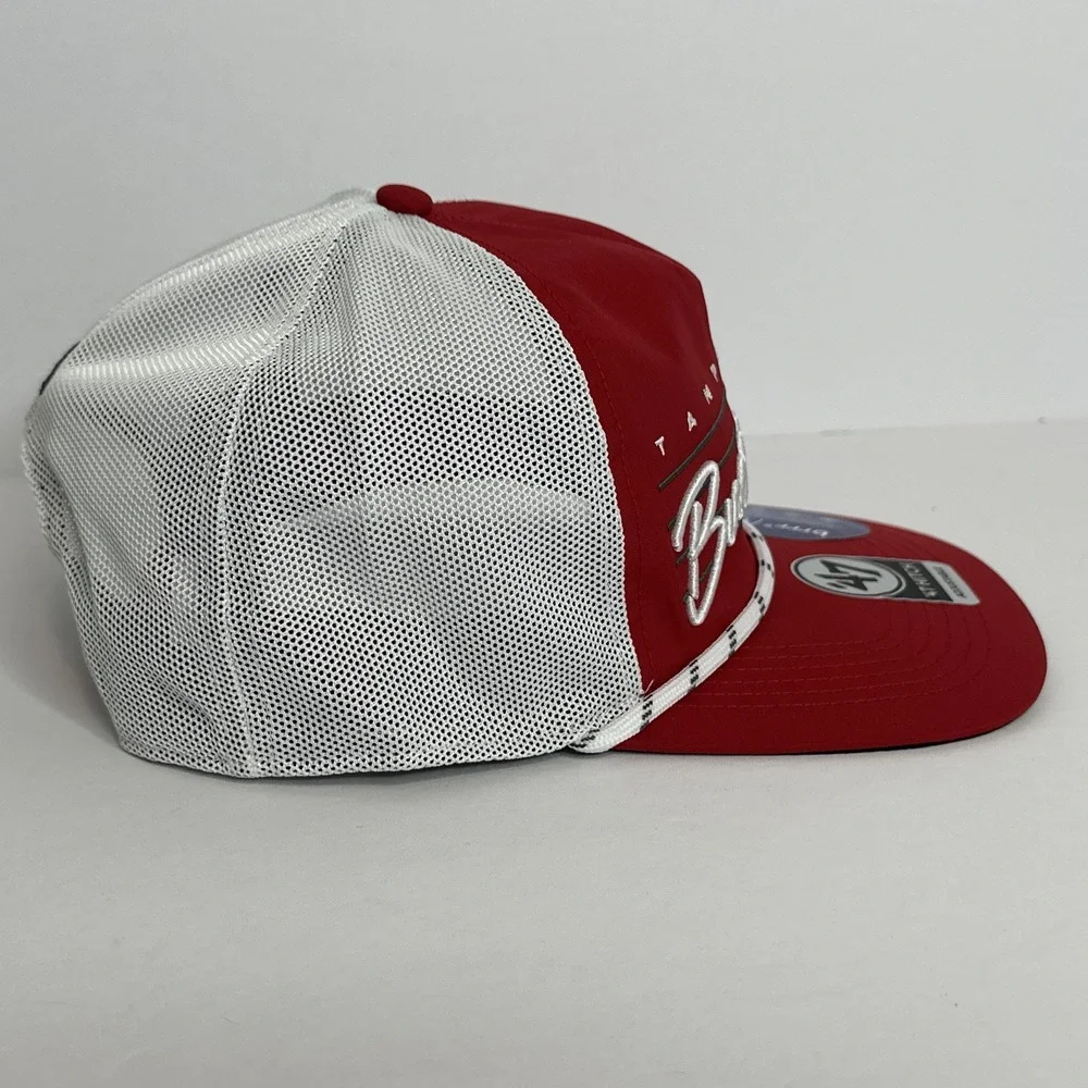 Tampa Bay Buccaneers Downburst Relaxed Hitch Trucker Rope SnapBack **NEW**
