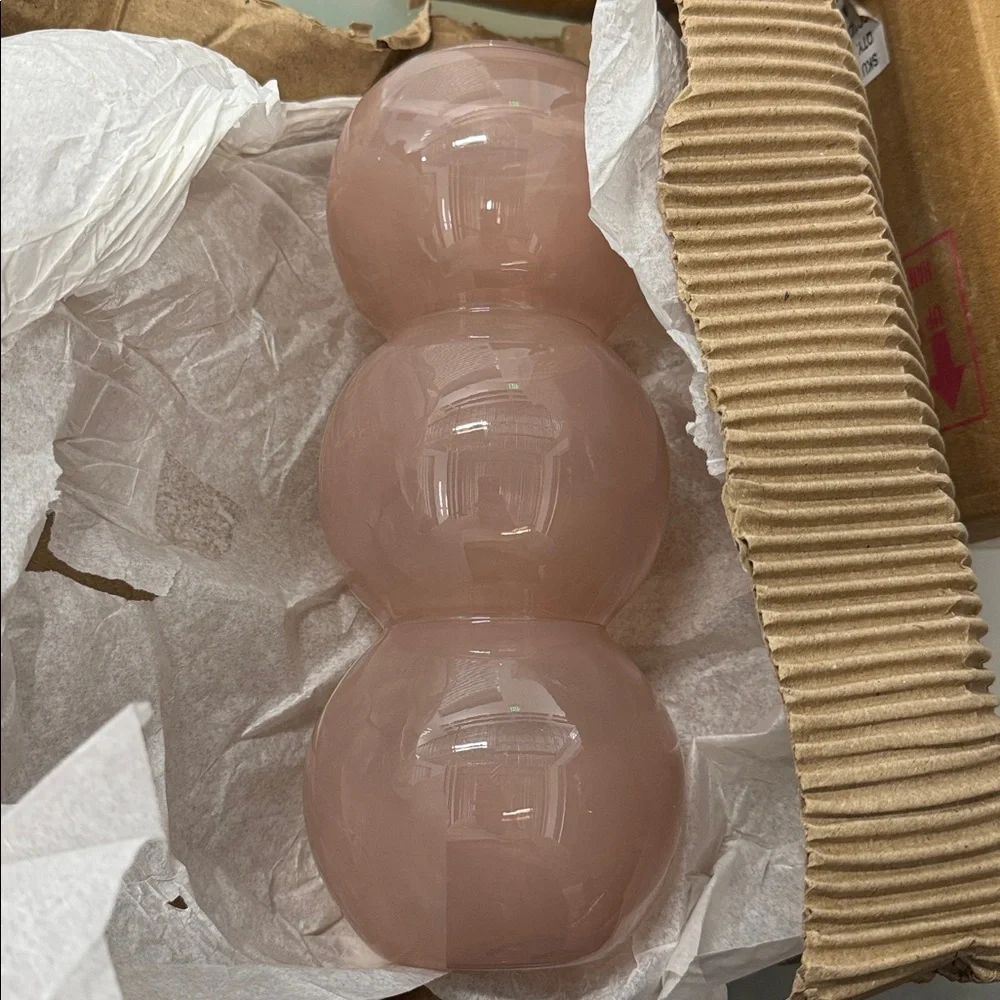 Pink stack spherical Vase