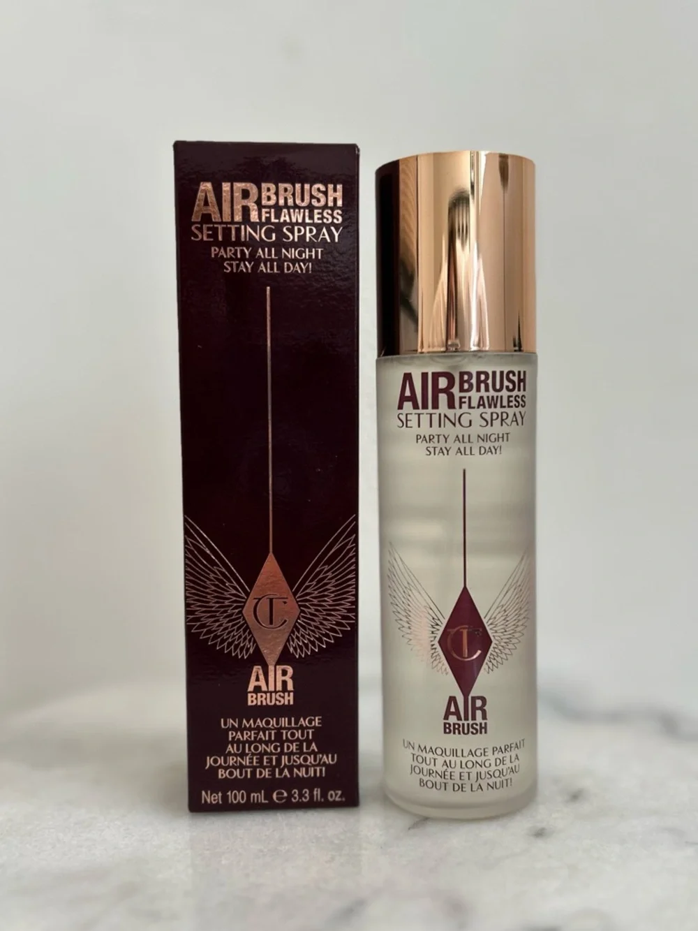 New in box Charlotte Tilbury Airbrush Flawless Setting Spray 100ml / 3.3 fl oz