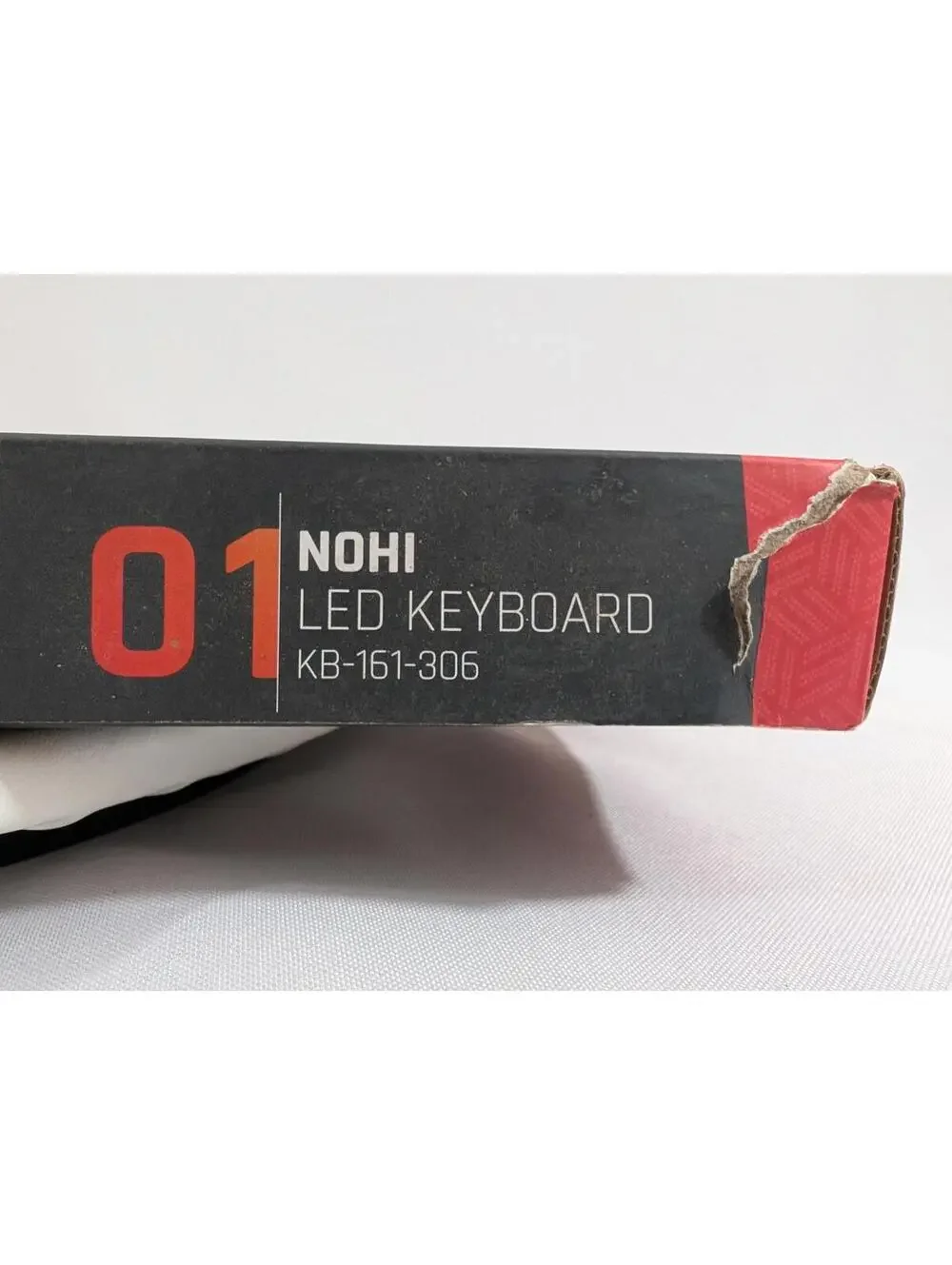 CyberPowerPC NOHI LED Gaming Keyboard - White Backlight KB-161-306 - Open Box