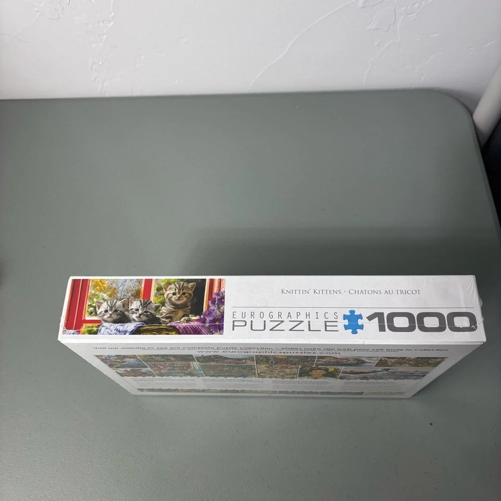 Eurographics Puzzle 1000 Piece NEW Knittin' Kittens 19x26