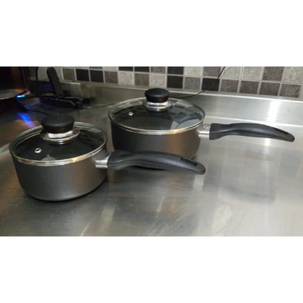 Nonstick1 and 2 Quart Multipurpose Pots Set with Lid Use for Kitchen