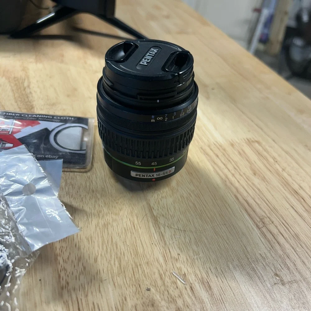 Pentax 18-55mm Black and Green Standard Zoom Lens
